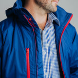 Unisex Coat - Cobalt/Red