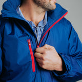 Unisex Coat - Cobalt/Red