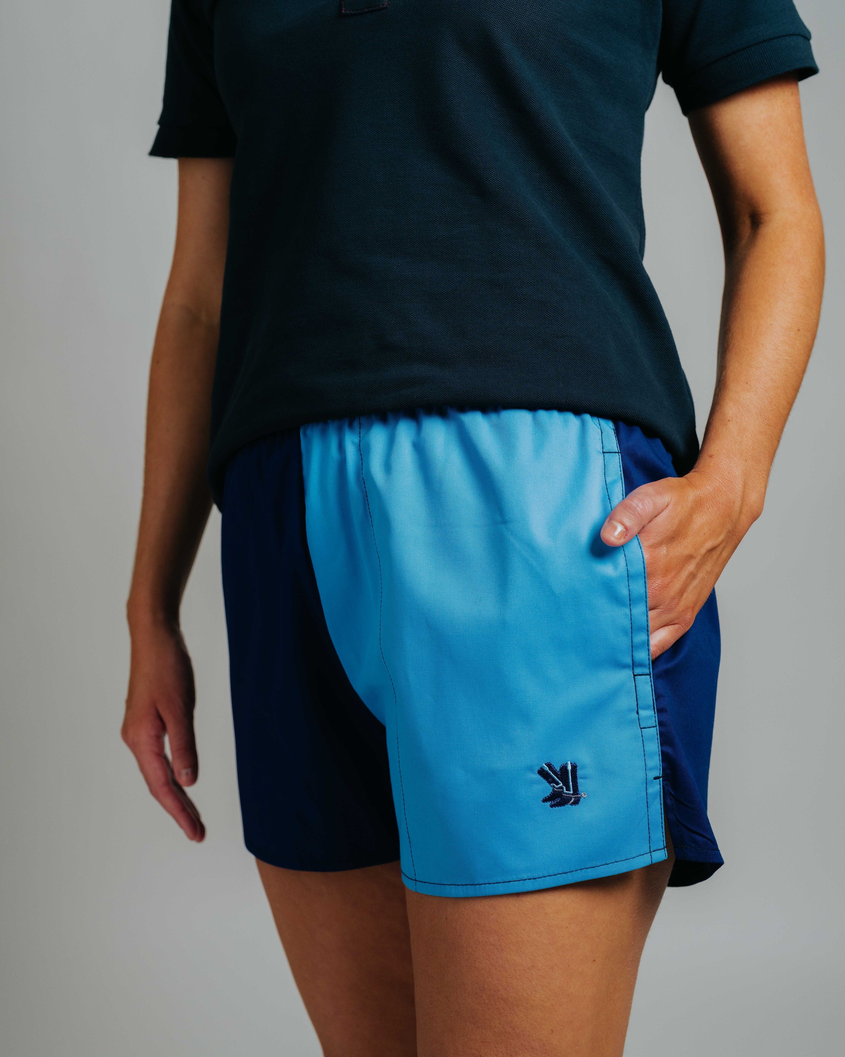 Blackjack Shorts - Aqua/Navy