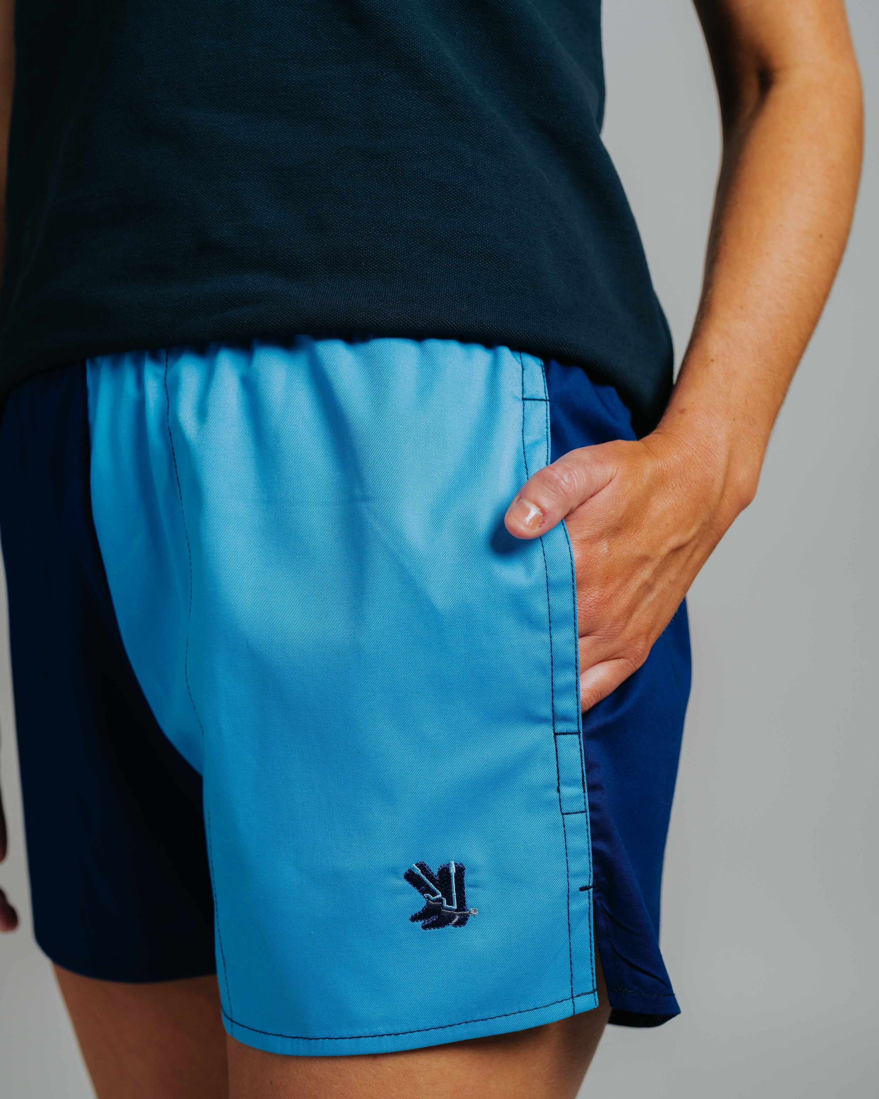 Blackjack Shorts - Aqua/Navy