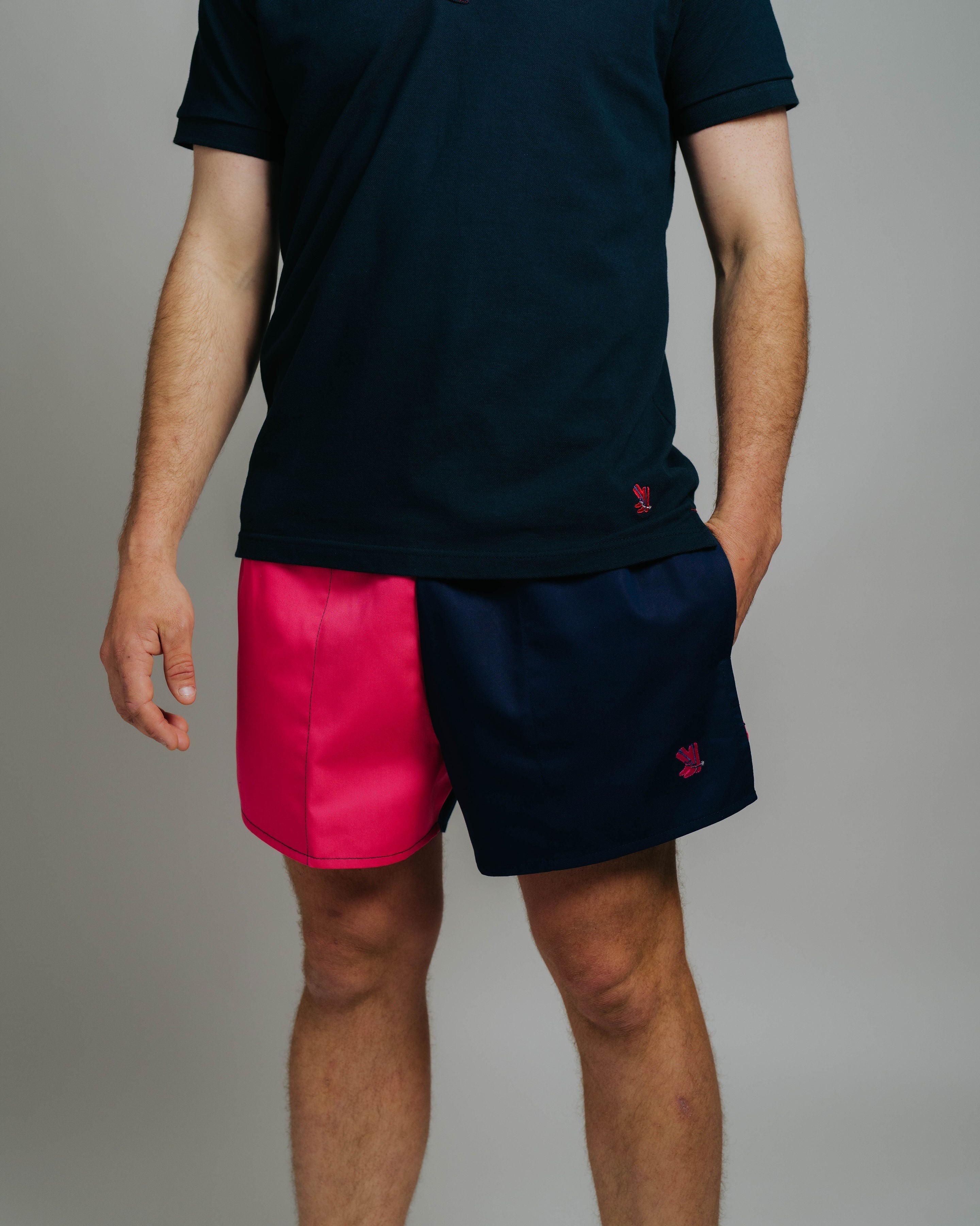 Blackjack Shorts - Fuchsia/Navy