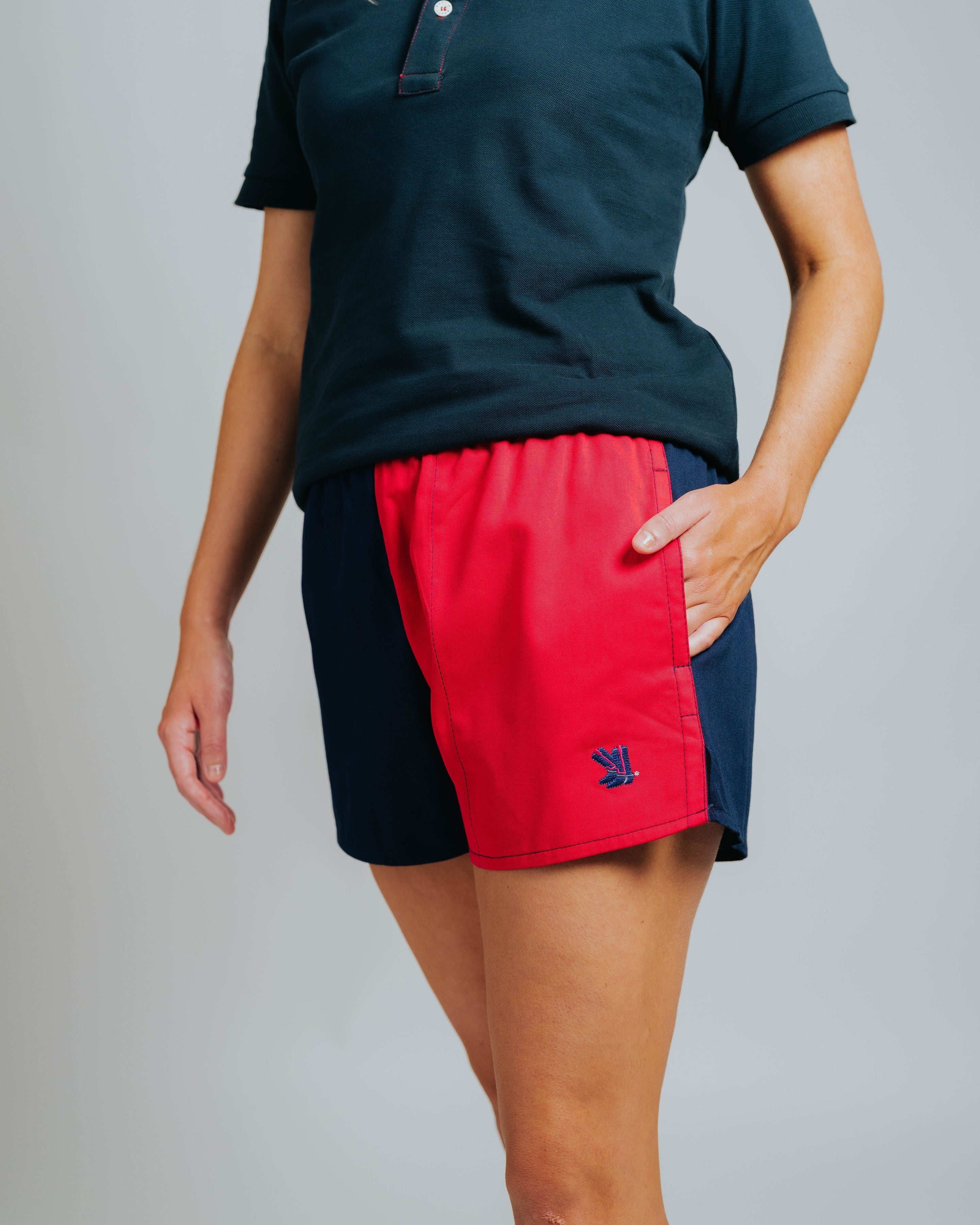 Blackjack Shorts - Red/Navy