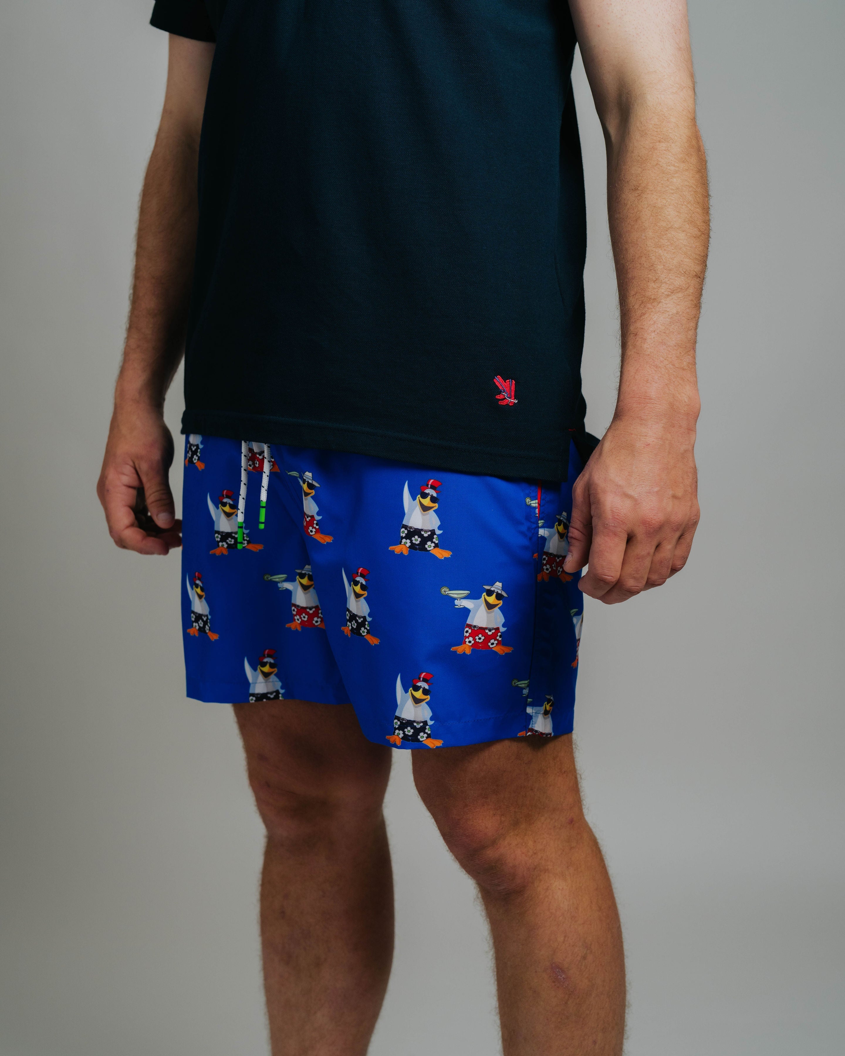 Board Shorts - Cocktail Penguin