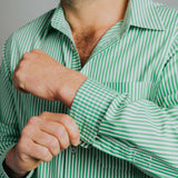 Boomba T-Green/White Stripe