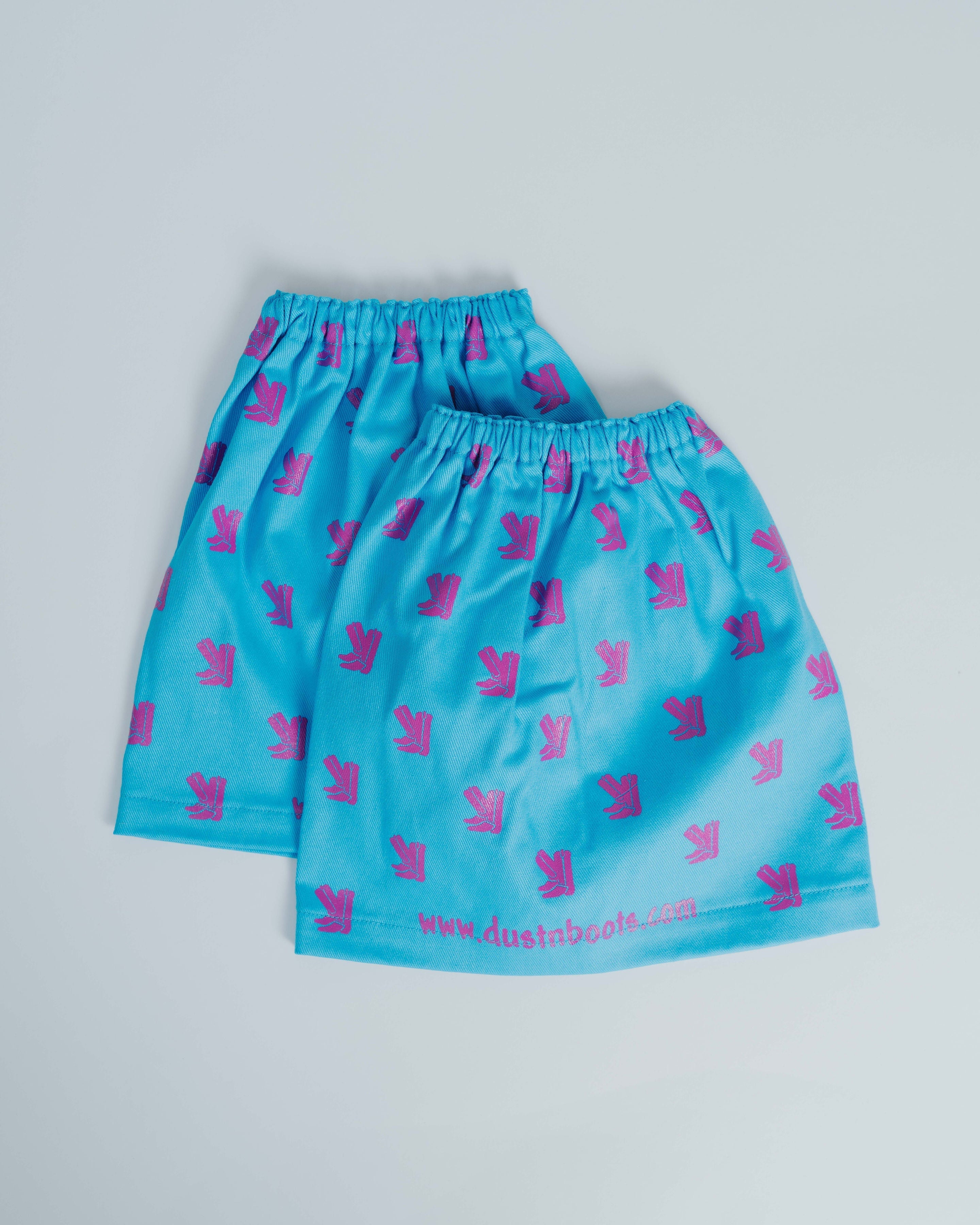 Boot Covers - Aqua/Pink