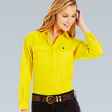 Cleland Bright Yellow Work Shirts