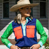 Cleland Cobalt Multi Work Shirt
