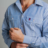 Cleland Cobalt Stripe