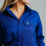 Cleland Cobalt Work Shirts