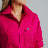 Cleland Fuchsia Work Shirts