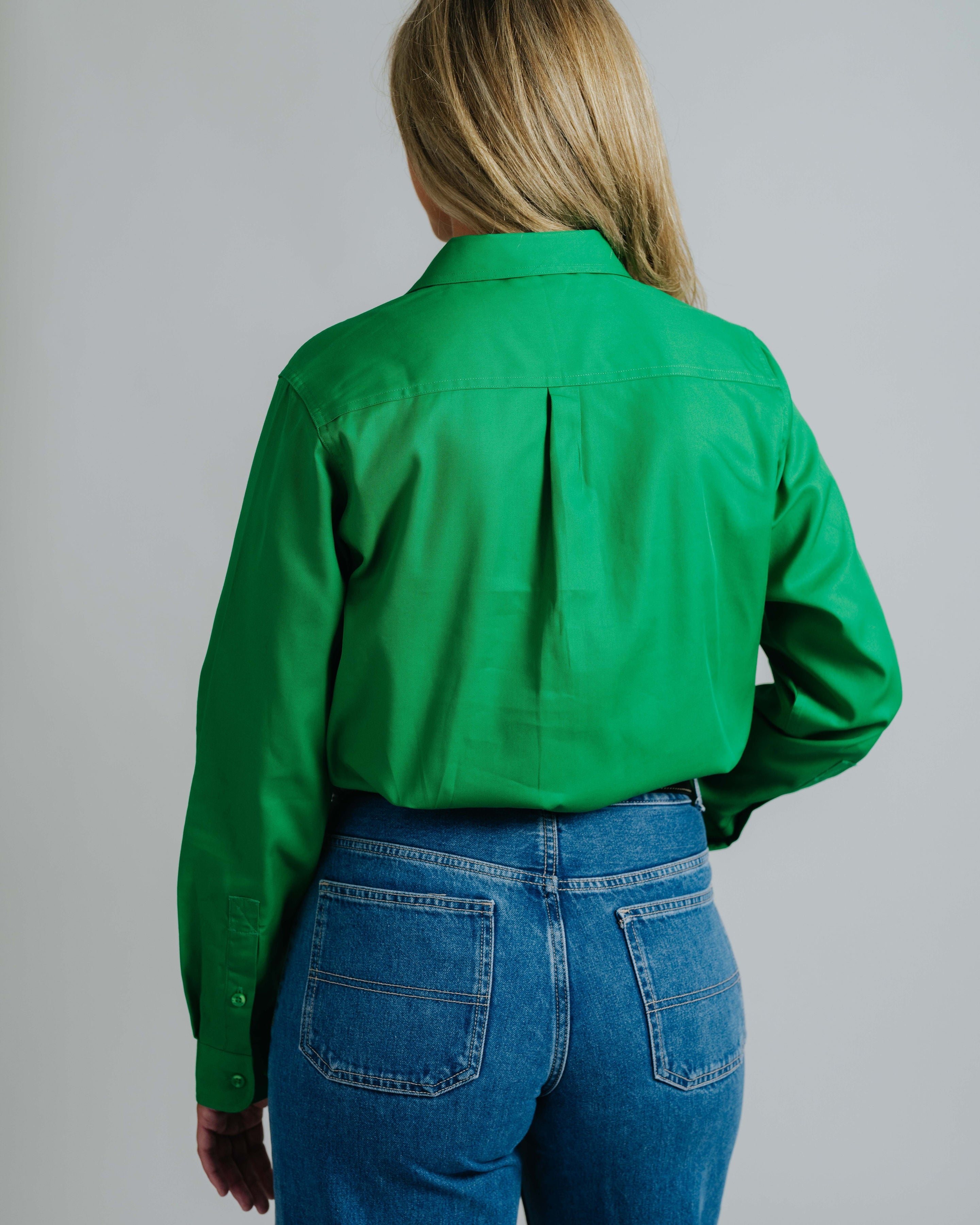 Cleland Green Work Shirts