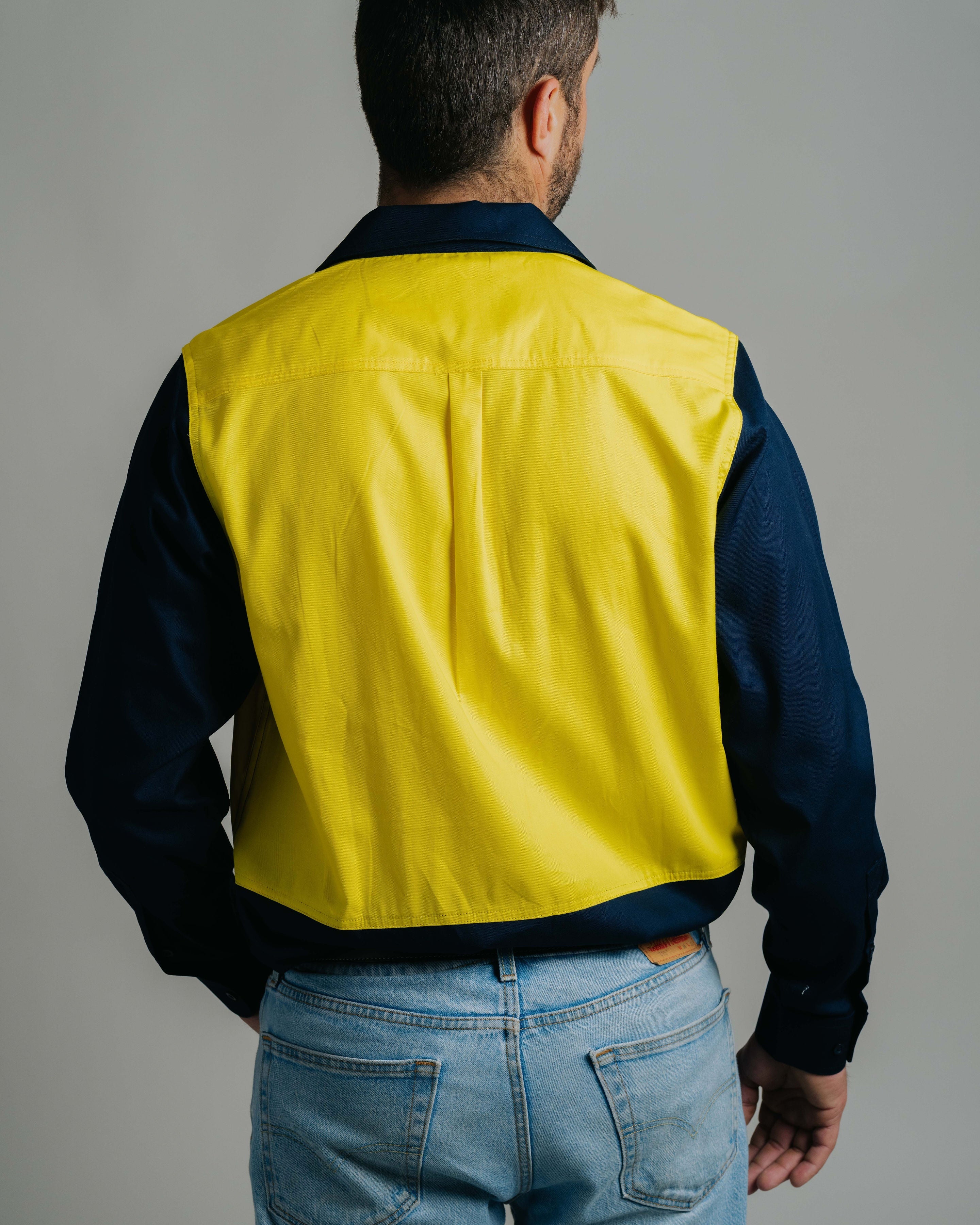 Cleland Hi Vis Yellow (no tape) Work Shirt