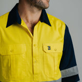 Cleland Hi Vis Yellow (w. tape) Work Shirt