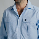 Cleland Oxford Blue Work Shirt