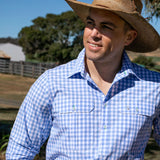 Cleland Pale Blue Check