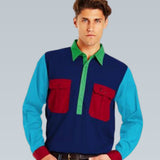 Cleland Red Pocket Multi Work Shirt