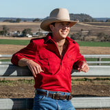 Cleland Red Work Shirt - Mid Weight