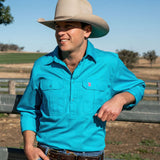 Cleland Work Shirt - Aqua