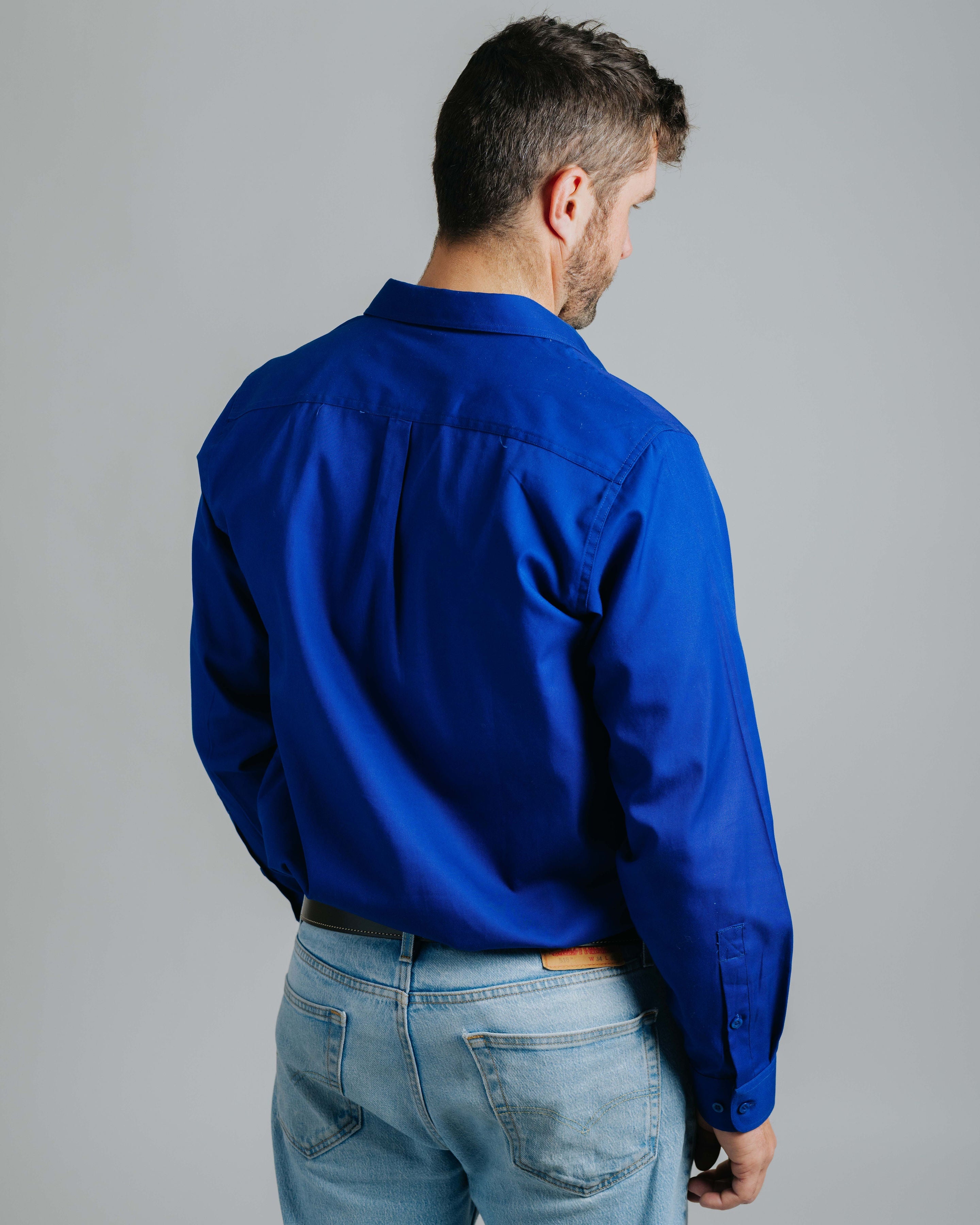 Cleland Work Shirt - Cobalt