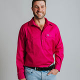 Cleland Work Shirt - Fuchsia