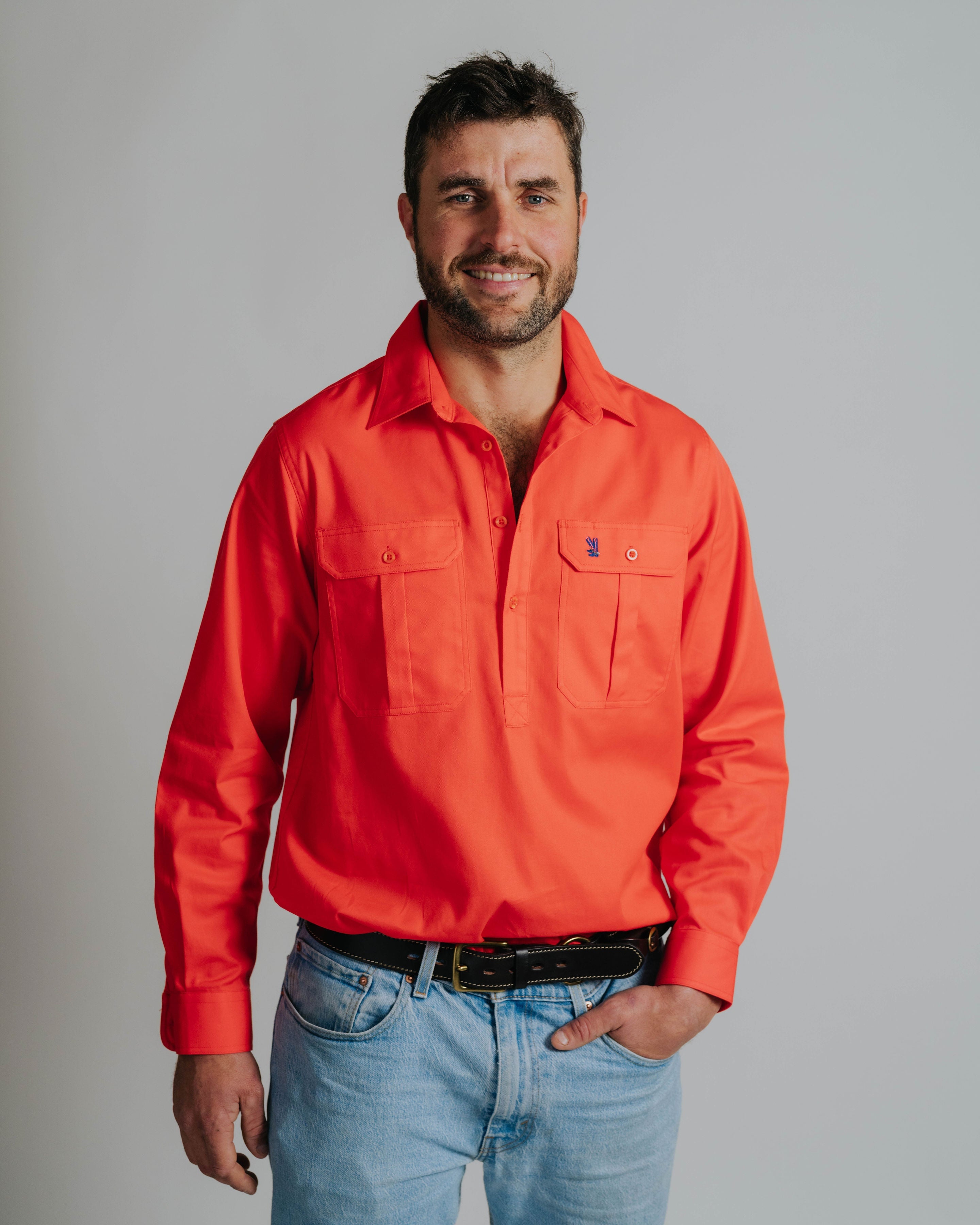 Cleland Work Shirt - Peach