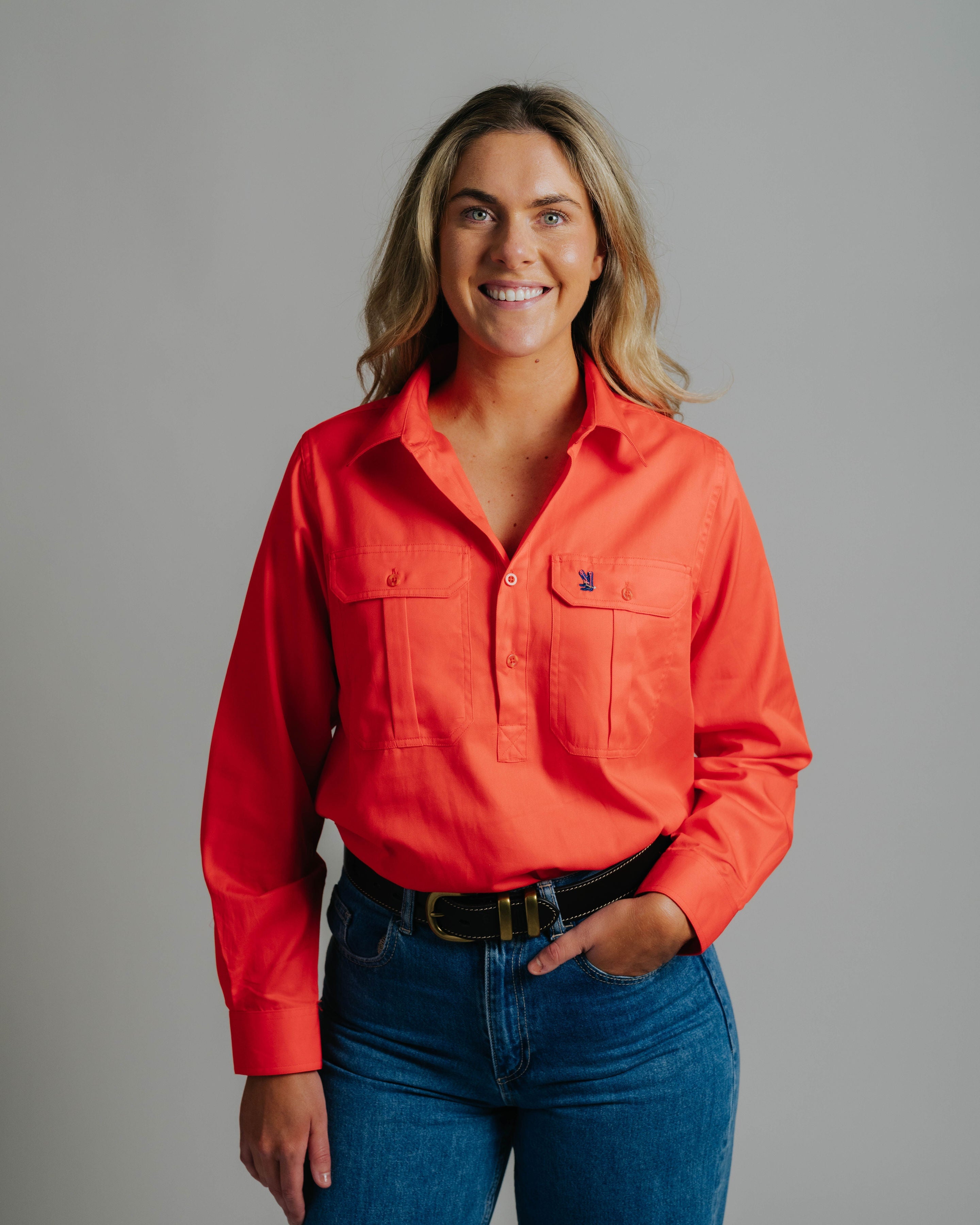 Cleland Work Shirt - Peach