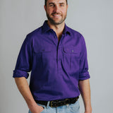 Cleland Work Shirt - Purple