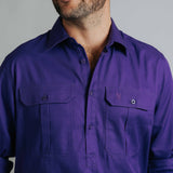 Cleland Work Shirt - Purple