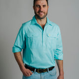 Cleland Work Shirt - Turquoise
