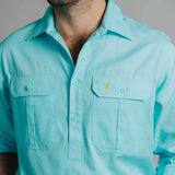 Cleland Work Shirt - Turquoise