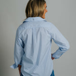 Coco J-Light Blue/White Stripe Relaxed Fit Shirt