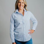 Coco J-Light Blue/White Stripe Relaxed Fit Shirt