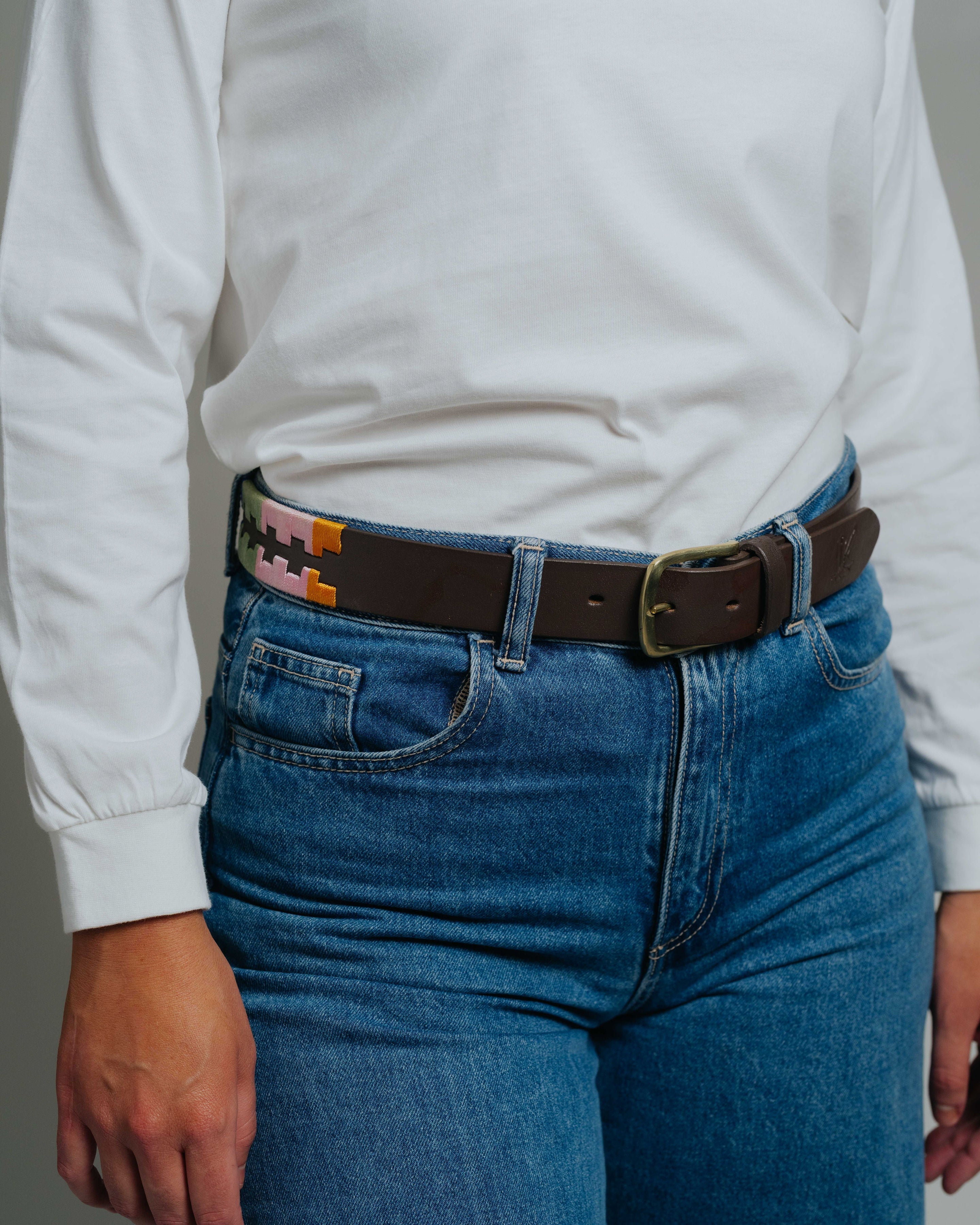 Designer Belt - Multi Colour Leather