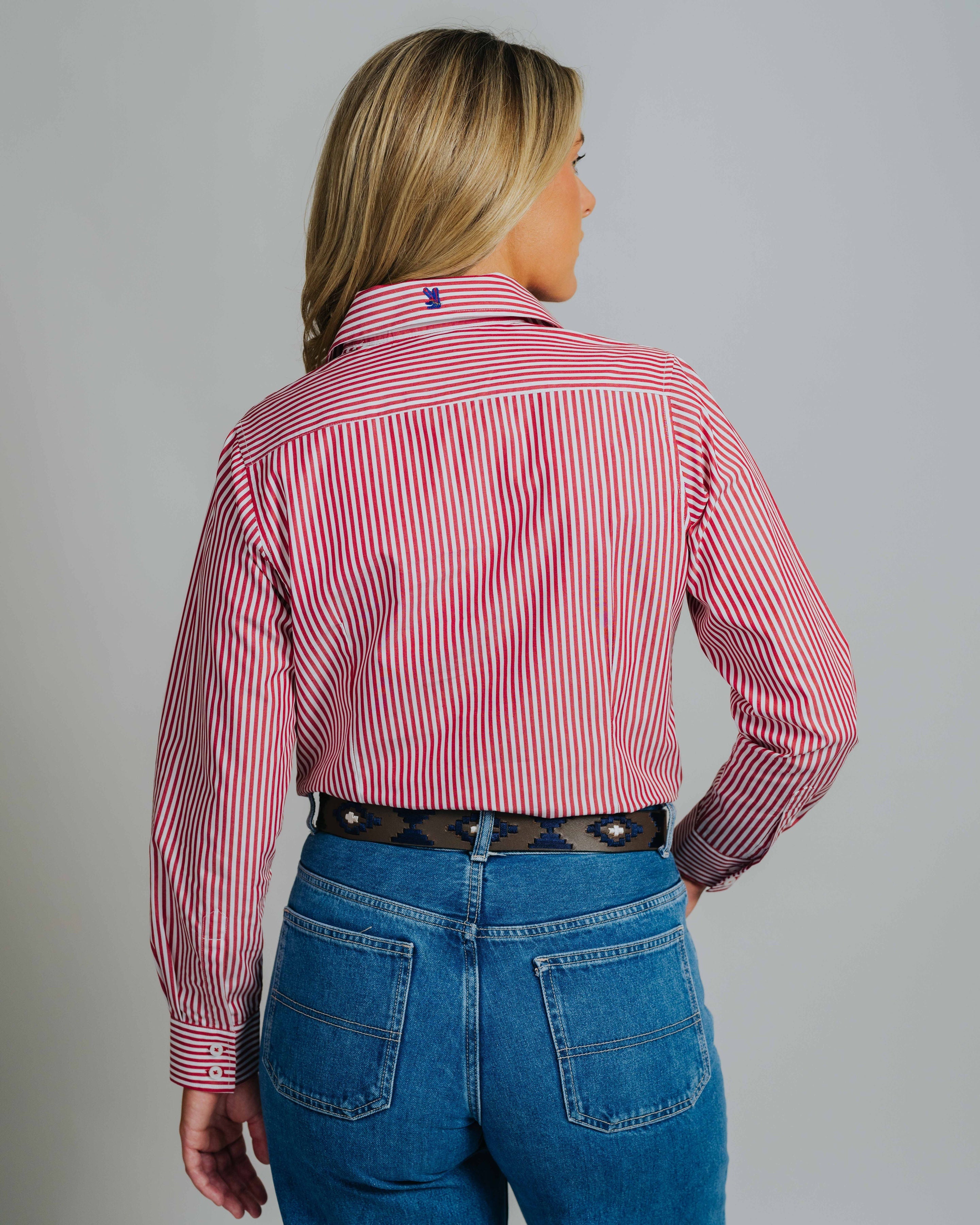 Elly C1-Red/White Stripe