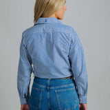 Elly D1-Navy/White Stripe