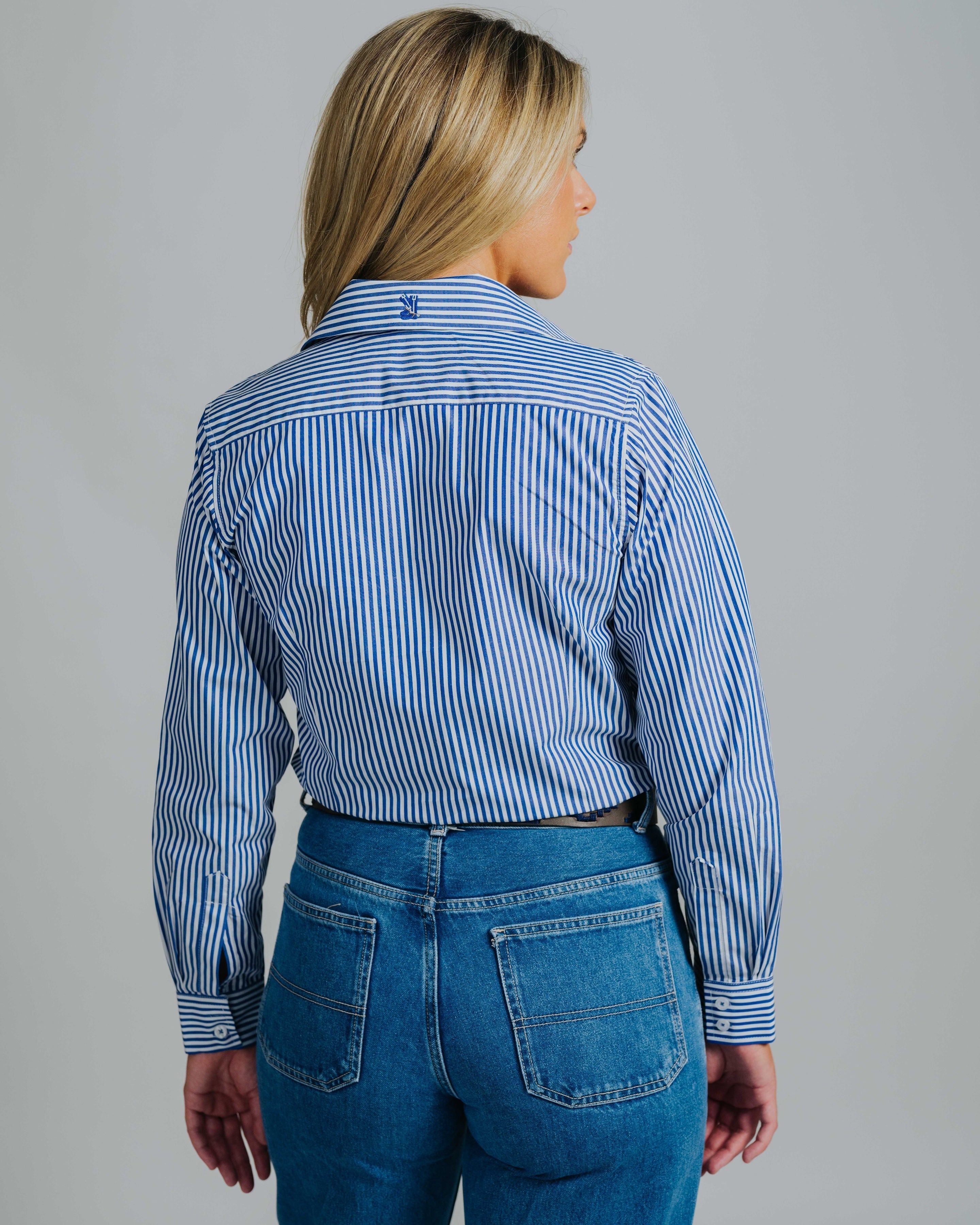 Elly D1-Navy/White Stripe