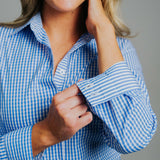 Elly I-Blue/White Check