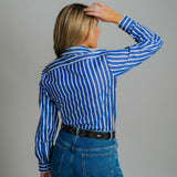Elly L-Navy/White Stripe
