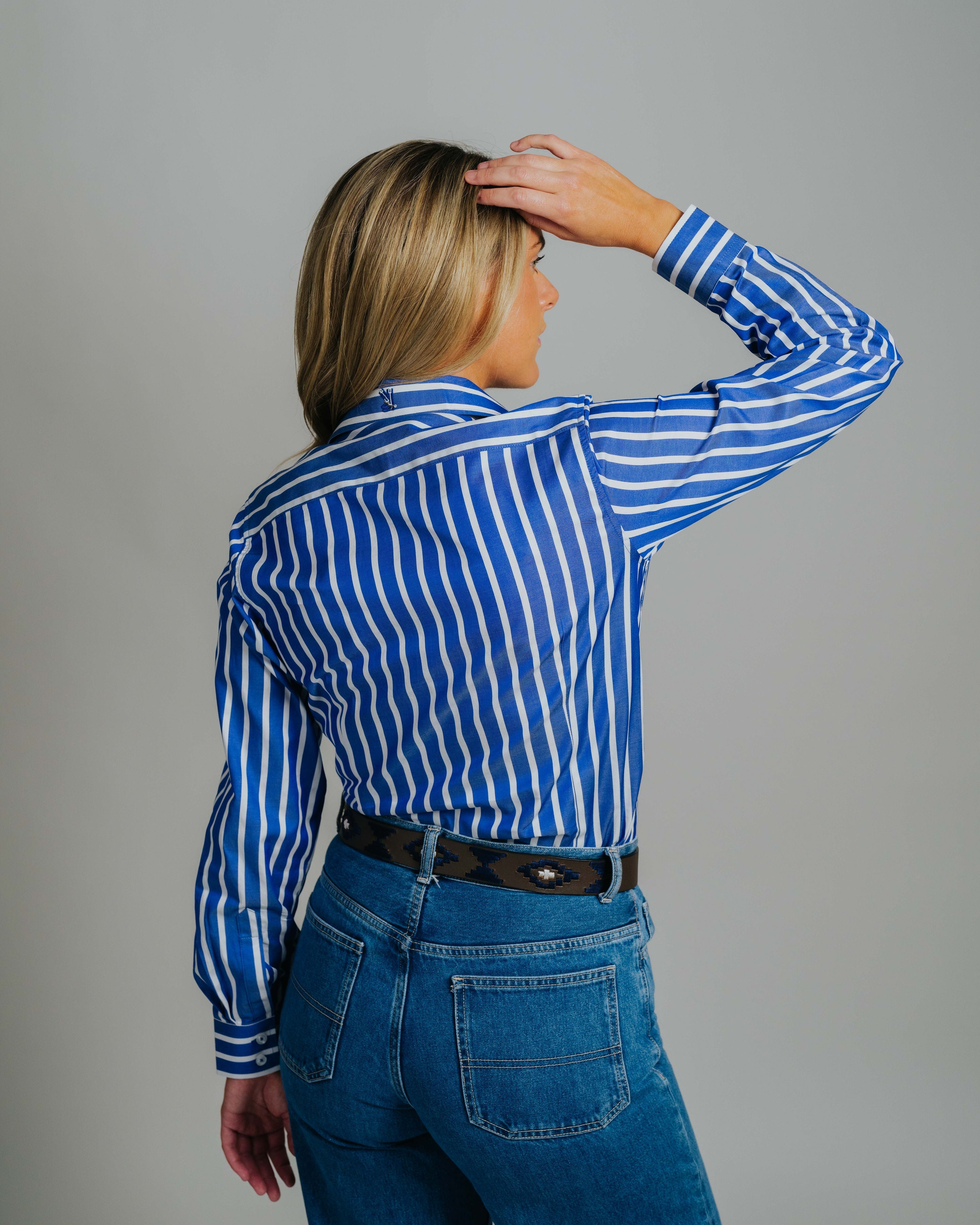 Elly L-Navy/White Stripe