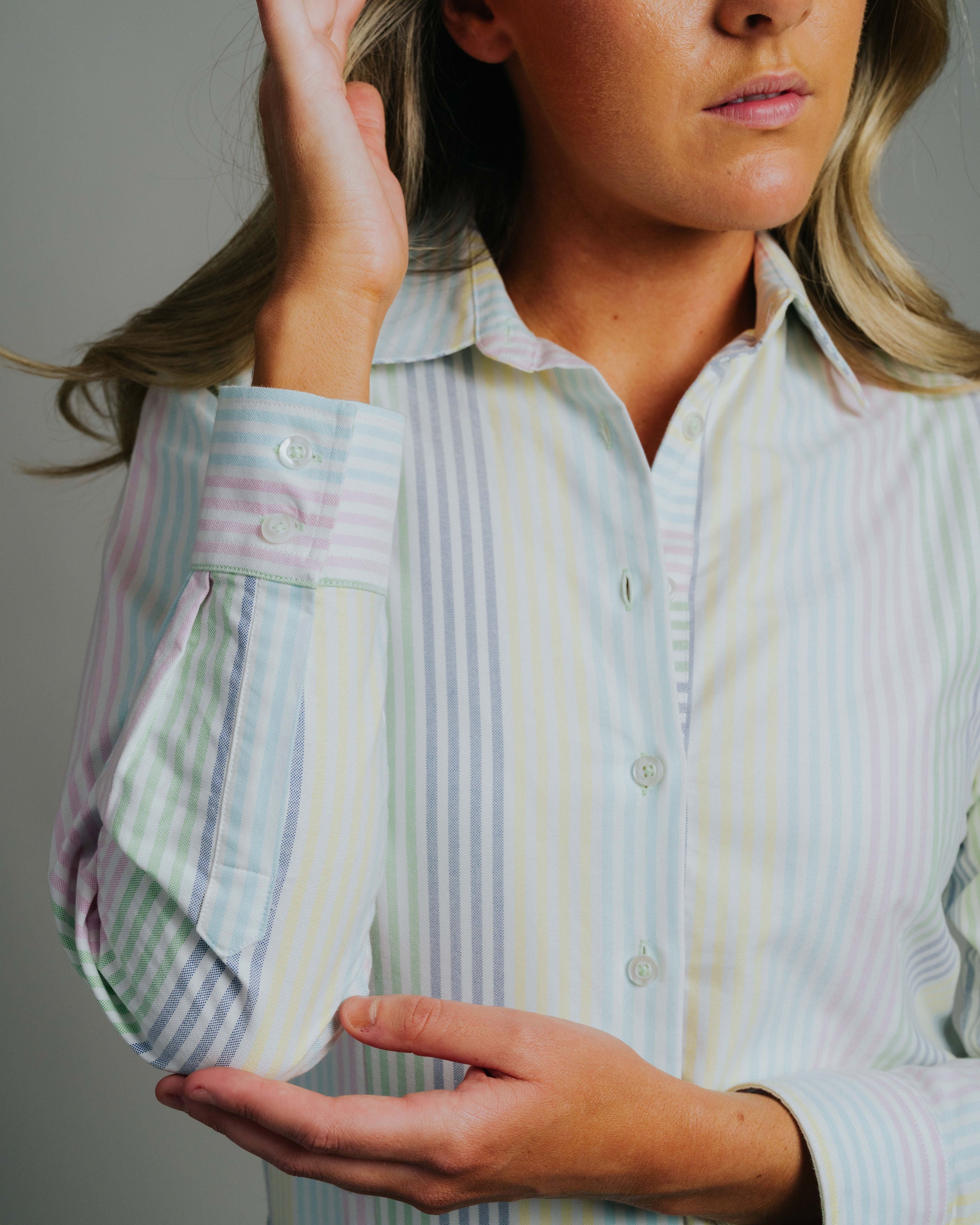 Elly P-Oxford Multi Stripe