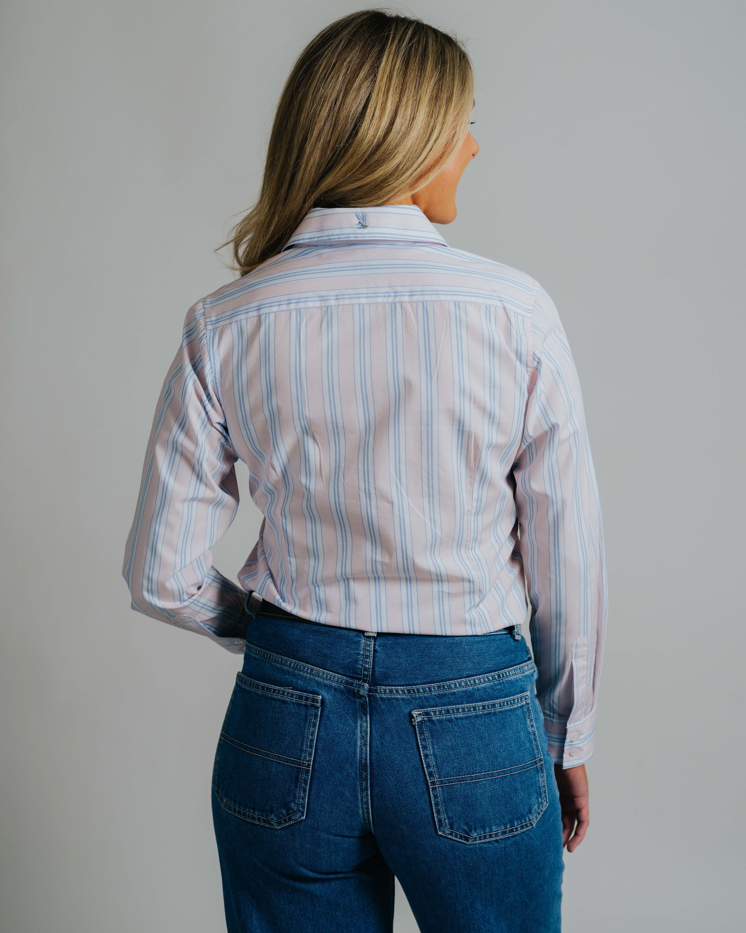 Elly S-Pink / Blue Stripe