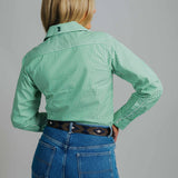 Elly T-Green/White Stripe