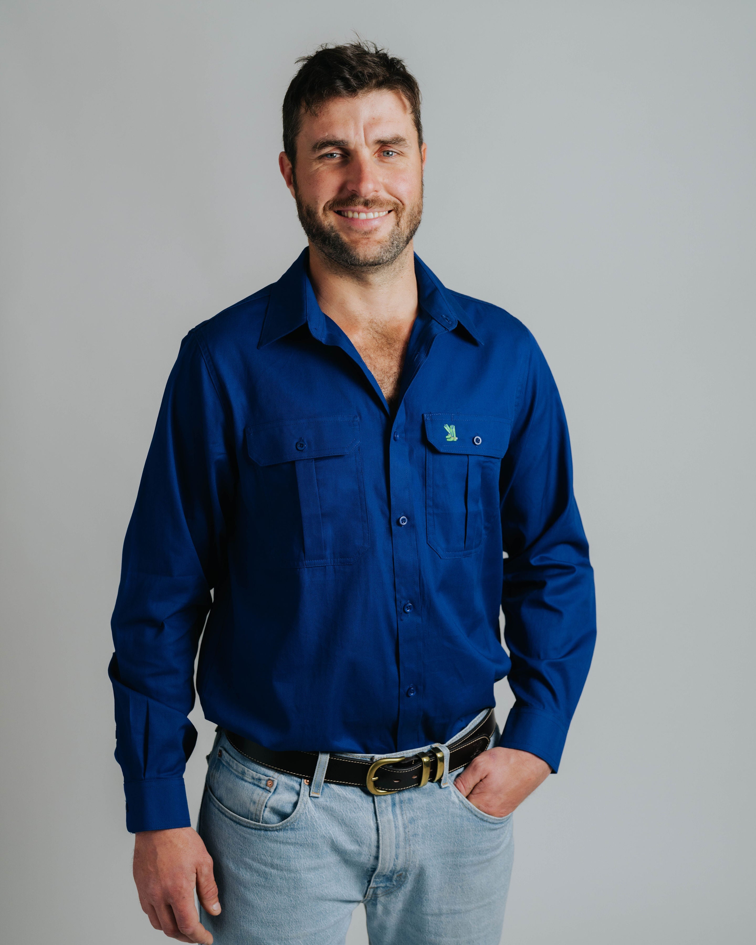 Gournama Cobalt Work Shirt - Mid Weight
