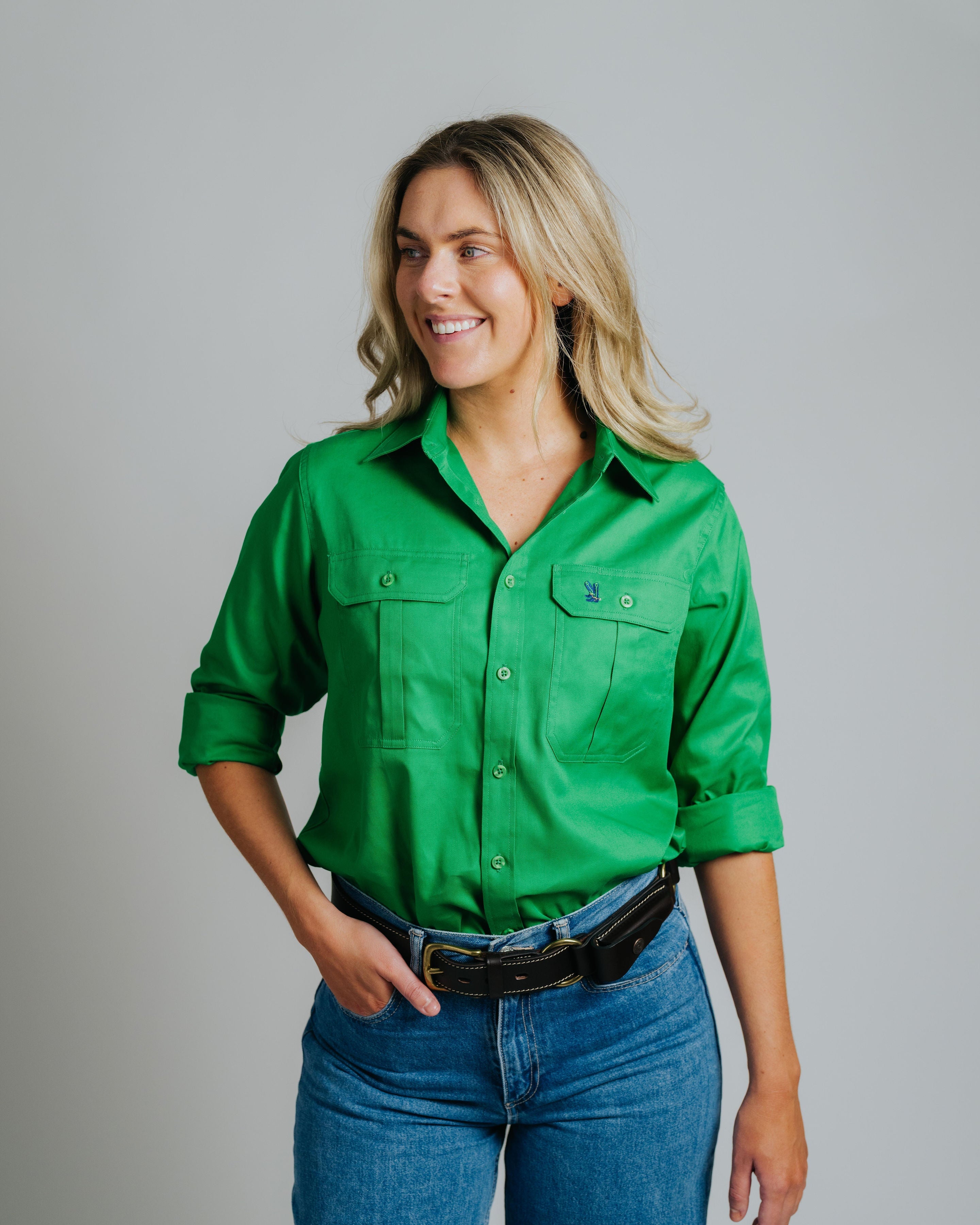 Gournama Green Work Shirt