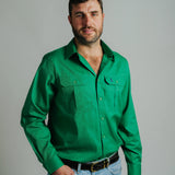 Gournama Green Work Shirt- Mid Weight