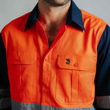 Gournama Hi Vis Orange Work Shirt