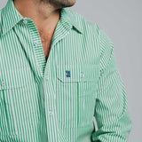 Gournama T-Green/White Stripe