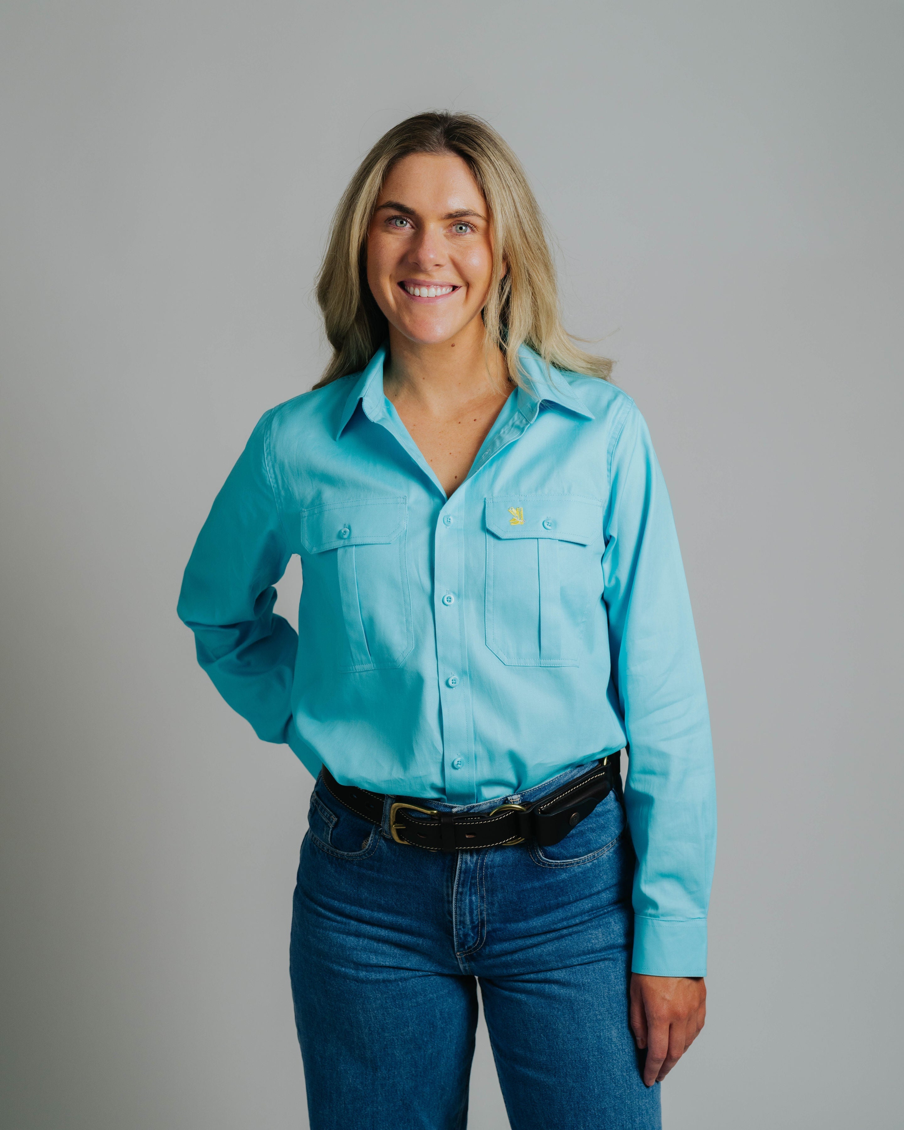 Gournama Turquoise Work Shirt
