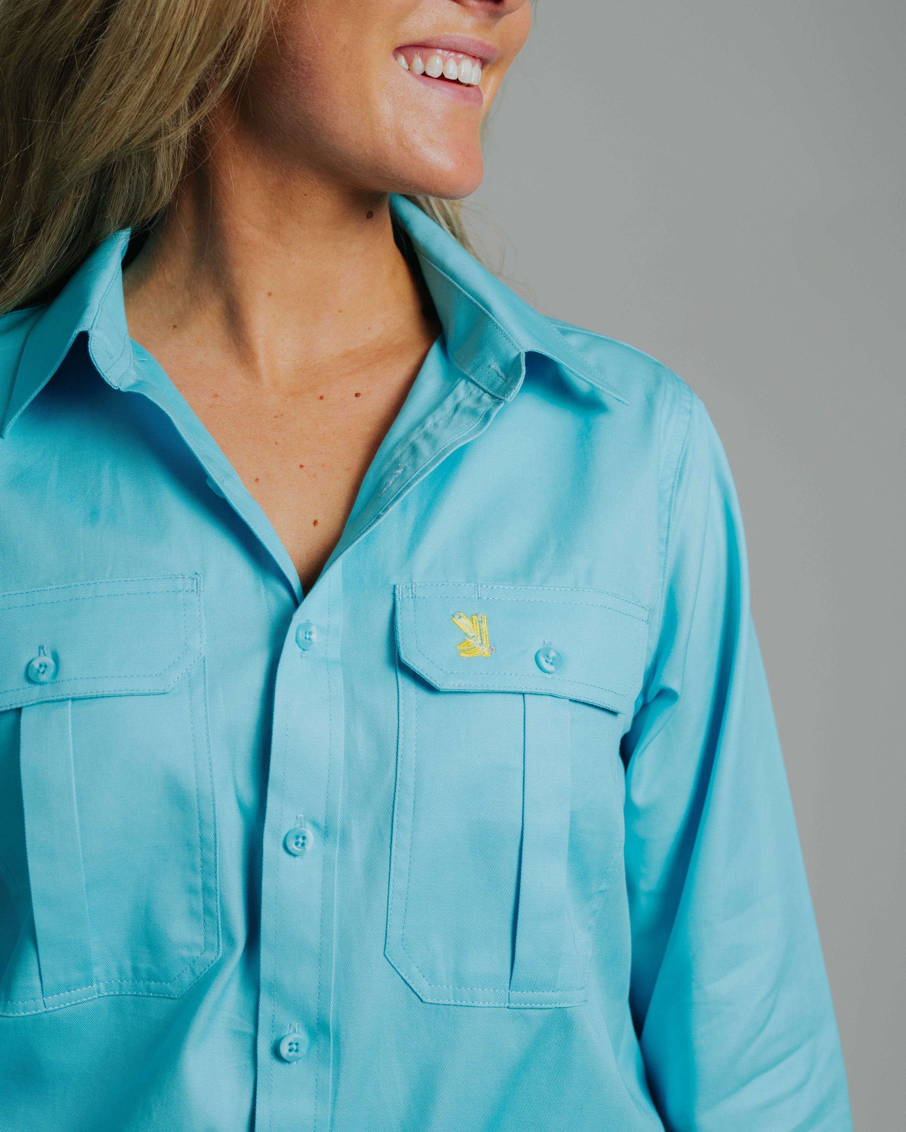 Gournama Turquoise Work Shirt
