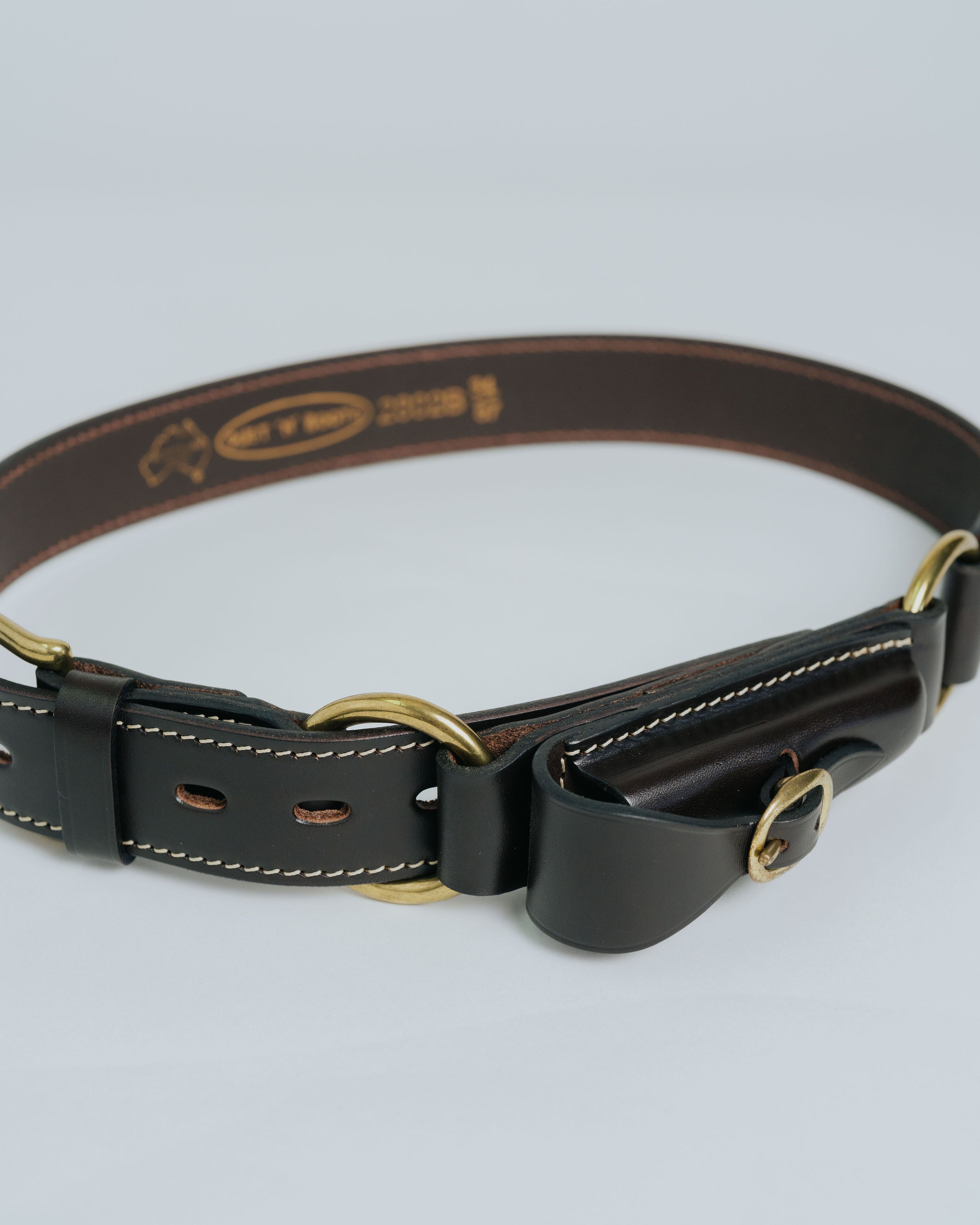 Hobble Belt with Knife Pouch (Buckle)